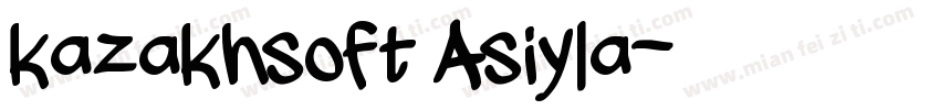 kazakhsoft Asiyla字体转换